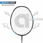 APACS Carbo 8000 Badminton Racquet (Unstrung, Black) - Image 5