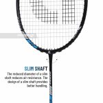 APACS Carbo 8000 Badminton Racquet (Unstrung, Black) - Image 4